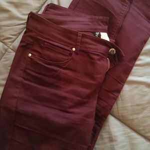 Maroon Skinny Jeans